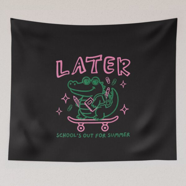 Item preview, Schools Out for Summer Funny Alligator Last Day School Design designed and sold by kiralynstration.