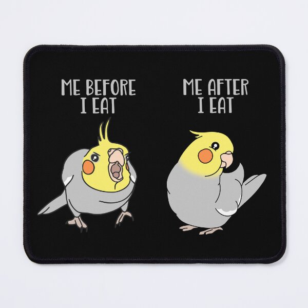 Item preview, Cockatiel Before and After I eat Birb meme designed and sold by FandomizedRose.