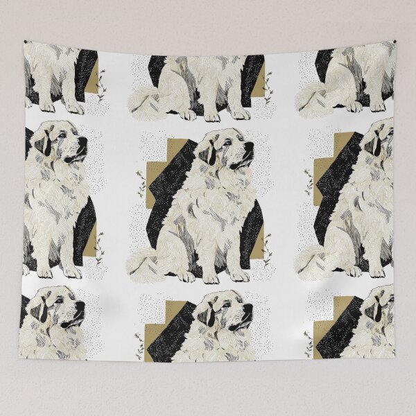 Item preview, Boho Great Pyrenees puppy dog designed and sold by MendaciousMina.