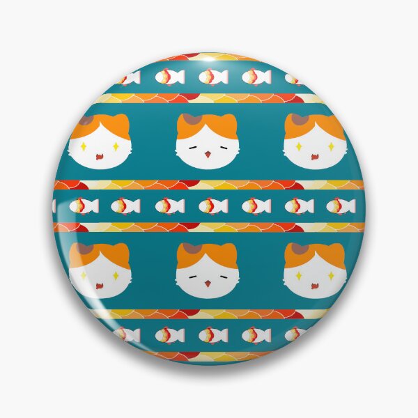 Item preview, cartoon cat and koi fish designed and sold by ONI-Mark.