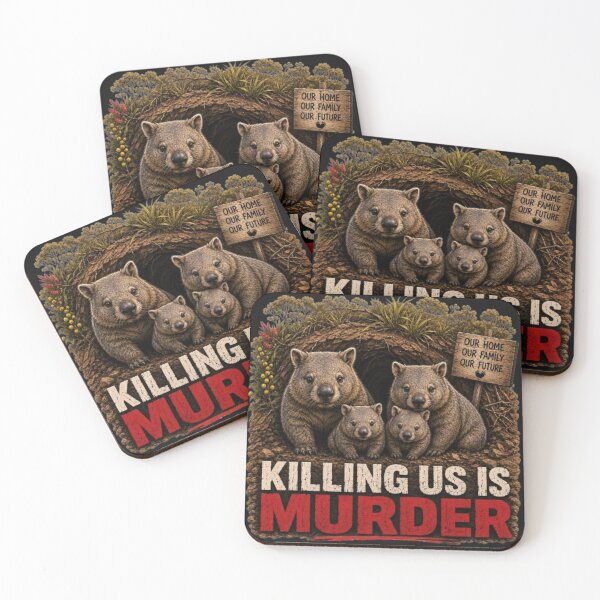 Item preview, Wombats - Killing us is Murder designed and sold by Kirrindy Designs.