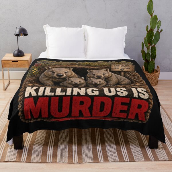 Item preview, Wombats - Killing us is Murder designed and sold by Kirrindy Designs.