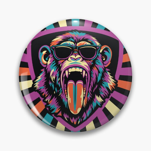 Item preview, Pop Art Cool Monkey  designed and sold by GinyHappyLogo.