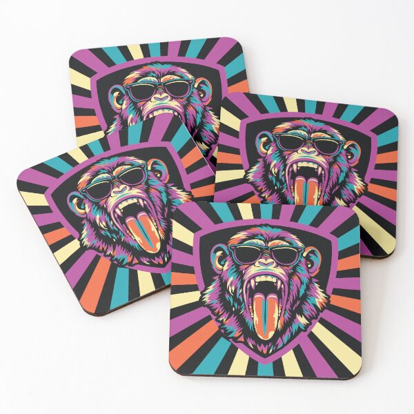 Item preview, Pop Art Cool Monkey  designed and sold by GinyHappyLogo.