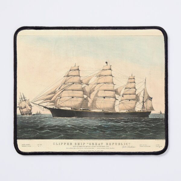 Item preview, Great Republic Clipper Ship | Nautical Art designed and sold by GammaRay.