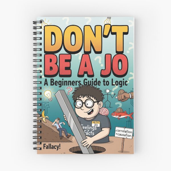 Item preview, Don't Be a Jo! Funny Logical Fallacies & Critical Thinking Guide designed and sold by AmericaReacts.