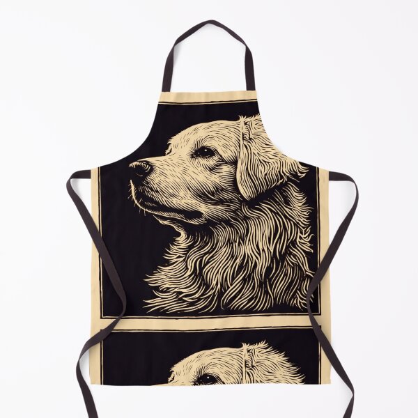 Item preview, Lino cut Great Pyrenees puppy dog designed and sold by MendaciousMina.