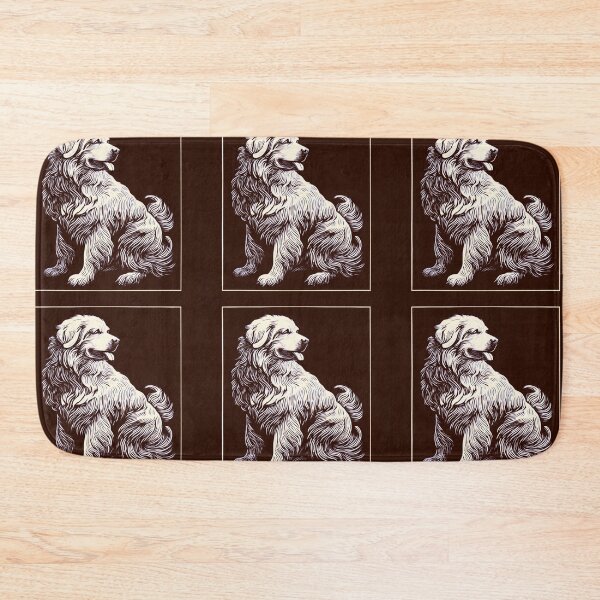 Item preview, Lino cut Great Pyrenees puppy dog designed and sold by MendaciousMina.