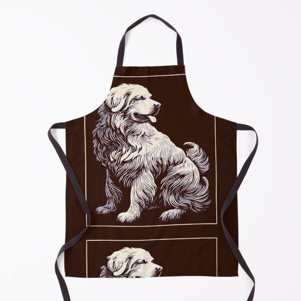 Item preview, Lino cut Great Pyrenees puppy dog designed and sold by MendaciousMina.