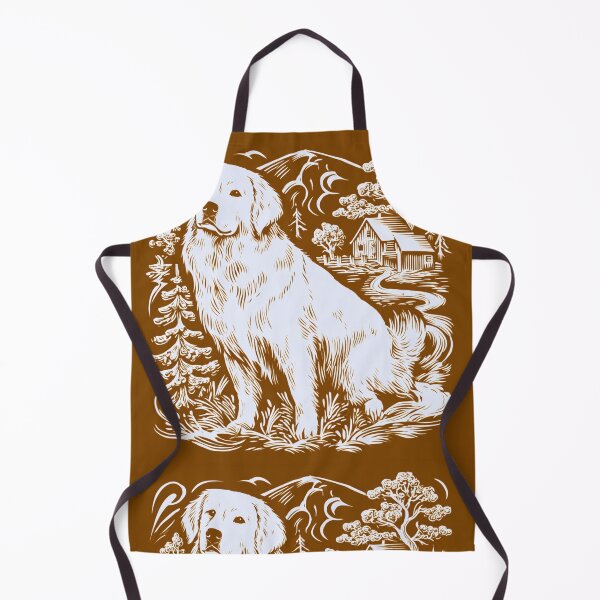 Item preview, Lino cut Great Pyrenees puppy dog designed and sold by MendaciousMina.