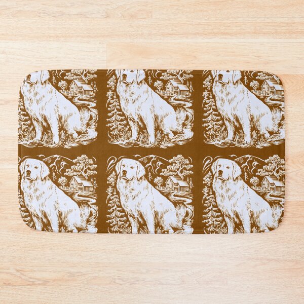 Item preview, Lino cut Great Pyrenees puppy dog designed and sold by MendaciousMina.