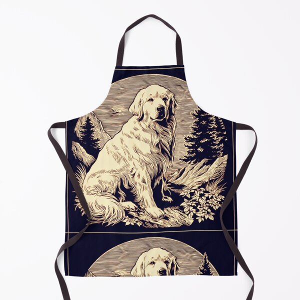 Item preview, Lino cut Great Pyrenees puppy dog designed and sold by MendaciousMina.