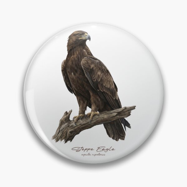 Item preview, Steppe Eagle on Branch designed and sold by Takeda-art.