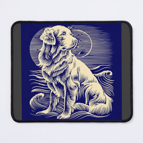 Item preview, Lino cut Great Pyrenees puppy dog designed and sold by MendaciousMina.