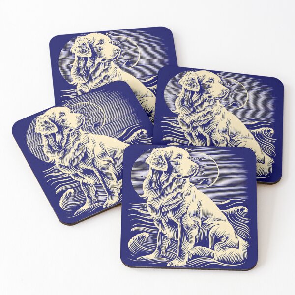 Item preview, Lino cut Great Pyrenees puppy dog designed and sold by MendaciousMina.
