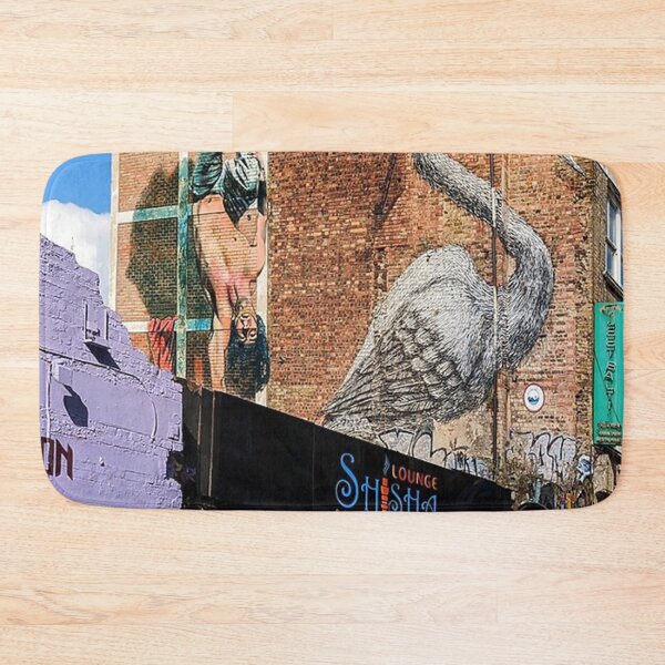 Item preview, Poster Crane Mural Brick Lane London 2026 designed and sold by marTeenHamb.