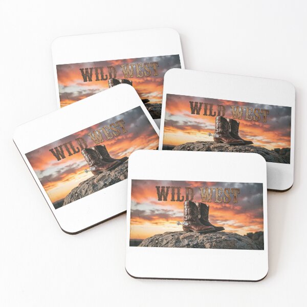 Item preview, *Rustic WILD WEST Cowboy Boots at Sunset - Western Frontier Design* designed and sold by Petringo.