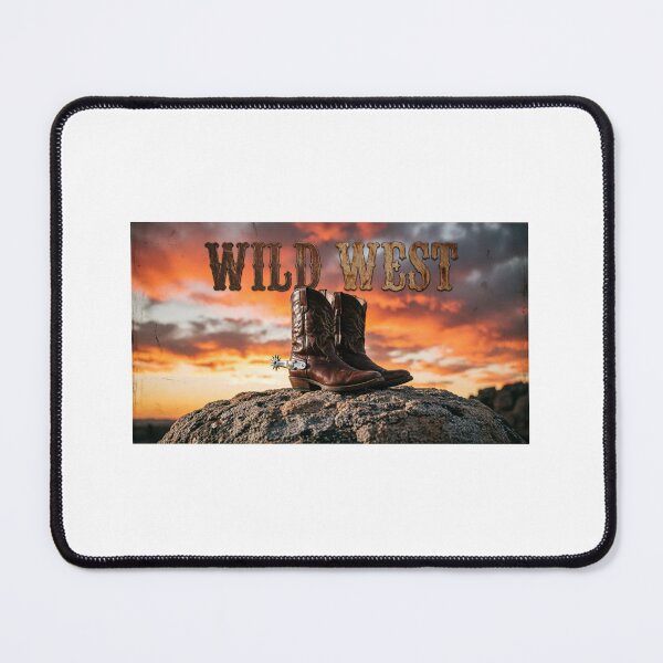 Item preview, *Rustic WILD WEST Cowboy Boots at Sunset - Western Frontier Design* designed and sold by Petringo.