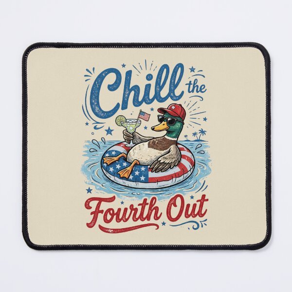 Item preview, Chill the Fourth Out - Patriotic Duck 4th of July designed and sold by dudelinart.