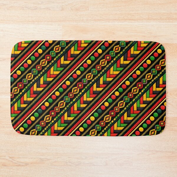 Item preview, Vibrant Pan-African Geometric Pattern - Tribal Rasta Colors Seamless Art designed and sold by myforestfog.