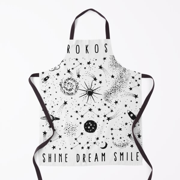 Item preview, Black Mikrokosmos Shine Dream Smile Cute Space and Rocket Design designed and sold by tarzbol.