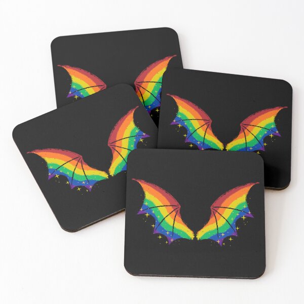 Item preview, Rainbow Pride Bat Wings designed and sold by xMorfina.