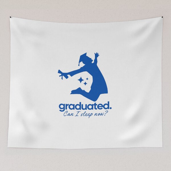 Item preview, Funny Graduation "Can I Sleep Now?" Minimalist Silhouette designed and sold by Sashka-.