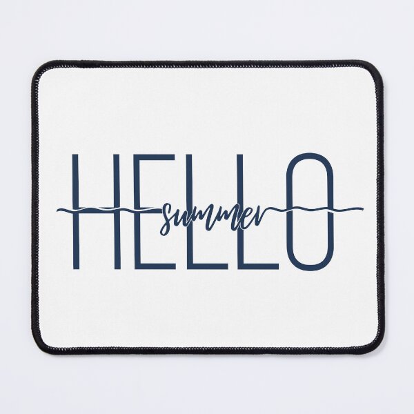 Item preview, Minimalist Hello Summer Wave - Modern Coastal Typography designed and sold by KaBaRen.