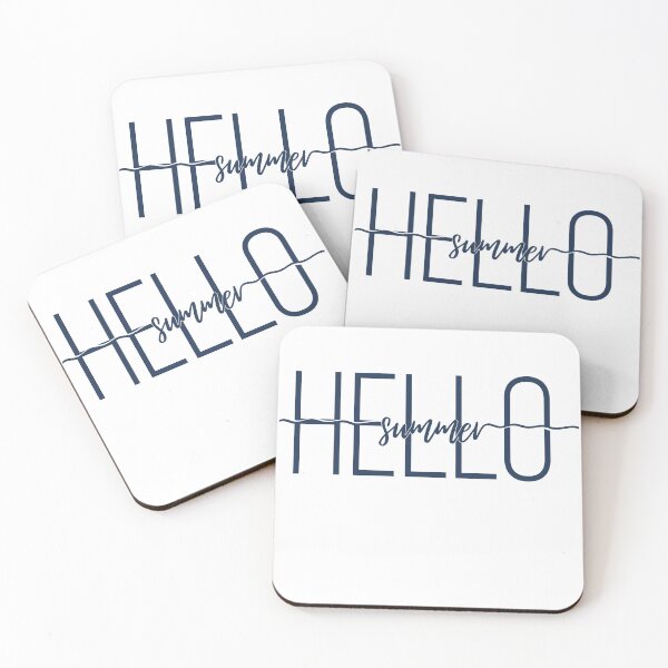 Item preview, Minimalist Hello Summer Wave - Modern Coastal Typography designed and sold by KaBaRen.