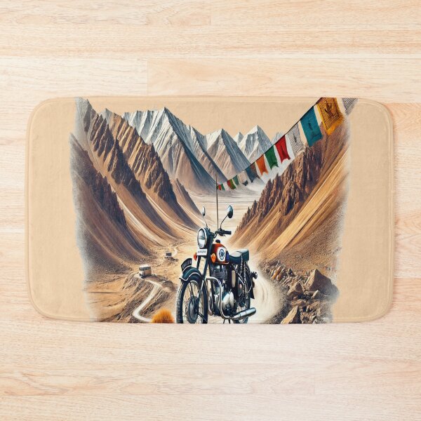 Item preview, Himalayan Mountain Motorcycle Adventure Retro Road Trip – Ladakh Himalayas Adventure Bike Travel  designed and sold by Globalcitytees.