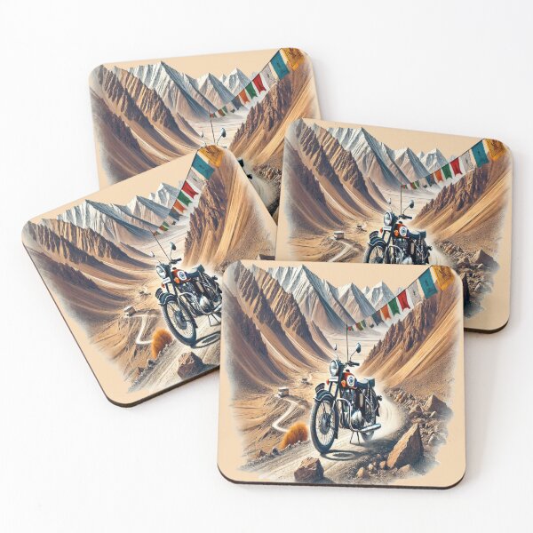 Item preview, Himalayan Mountain Motorcycle Adventure Retro Road Trip – Ladakh Himalayas Adventure Bike Travel  designed and sold by Globalcitytees.