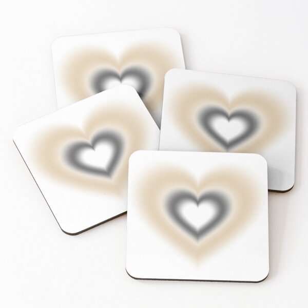 Item preview, Vanilla and black blurry hearts design designed and sold by serenebookworm.