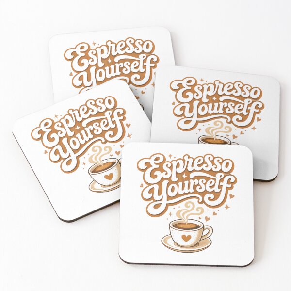Item preview, Espresso Yourself - Cute Coffee Pun Mug Tee designed and sold by lexiangelus93.