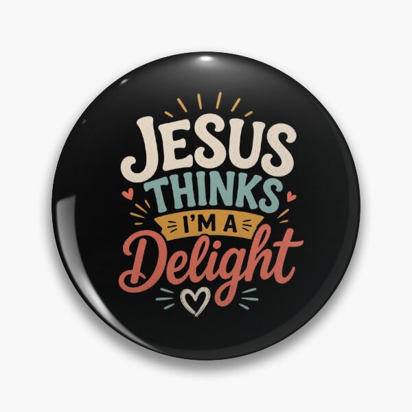 Item preview, Jesus Thinks Im A Delight Retro Christian Design designed and sold by BunBuntheDog-.
