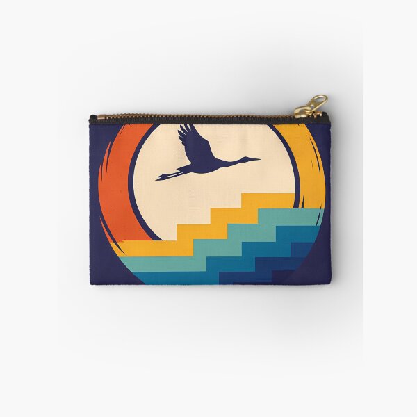 Item preview, Crane Over Enso Sun and Stepped Waves designed and sold by InkSmithery.