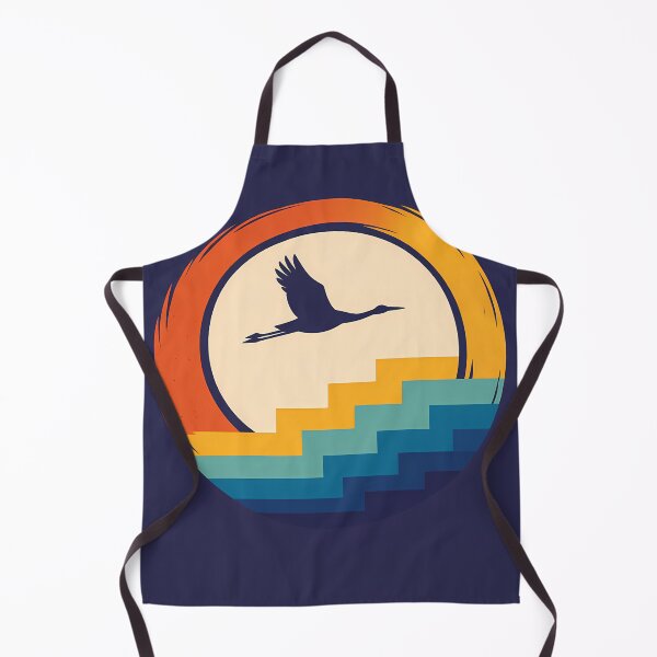 Item preview, Crane Over Enso Sun and Stepped Waves designed and sold by InkSmithery.