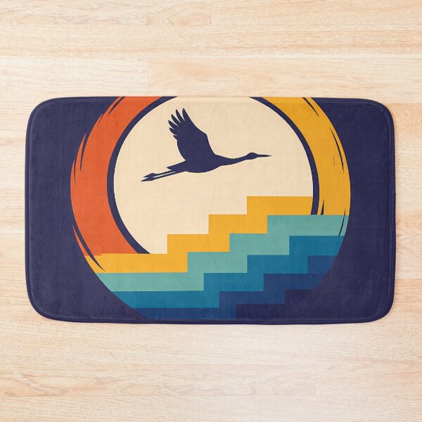 Item preview, Crane Over Enso Sun and Stepped Waves designed and sold by InkSmithery.