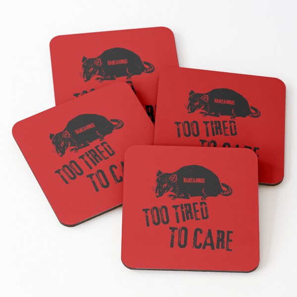 Item preview, Hanta Virus Rat Sarcastic Dark Humor Too Tired To Care  designed and sold by Artycom.