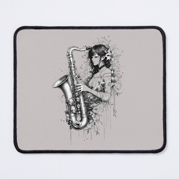 Item preview, Girl with Saxophone- World Music Day designed and sold by Art-Arcade6.