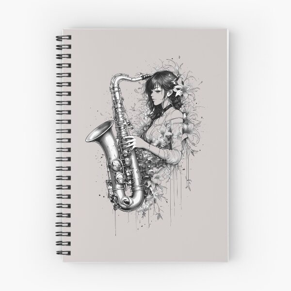 Item preview, Girl with Saxophone- World Music Day designed and sold by Art-Arcade6.