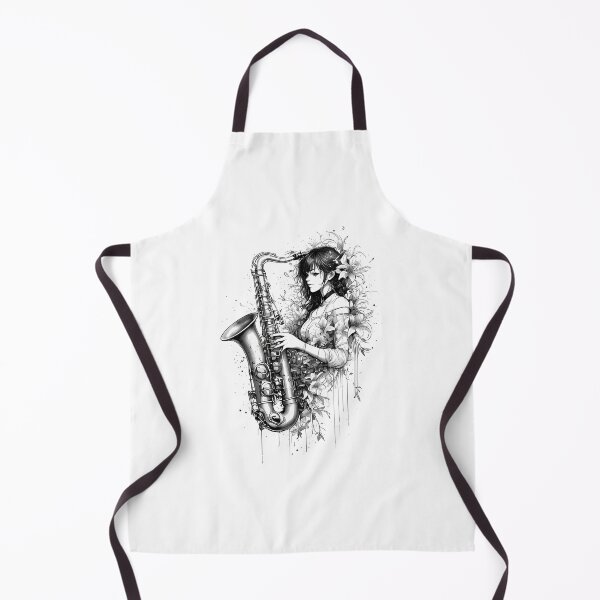 Item preview, Girl with Saxophone- World Music Day designed and sold by Art-Arcade6.