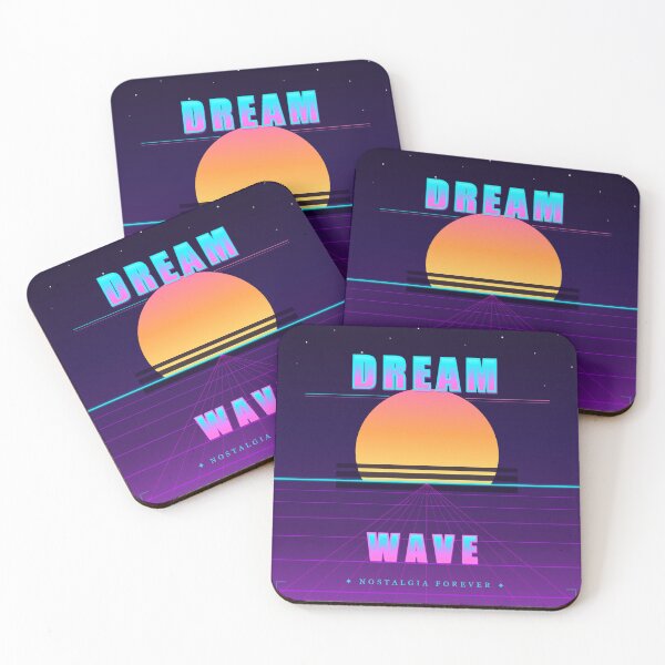 Item preview, Dream Wave 80s Retro Vaporwave Neon Sunset Grid Aesthetic designed and sold by Mega-Shopping.