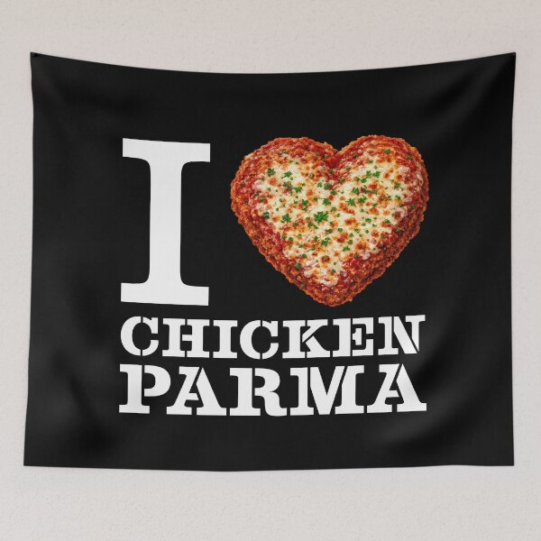 Item preview, I Love Chicken Parma - Chicken Parmigiana - Aussie Pub Classic  designed and sold by Hello Bee Bee.
