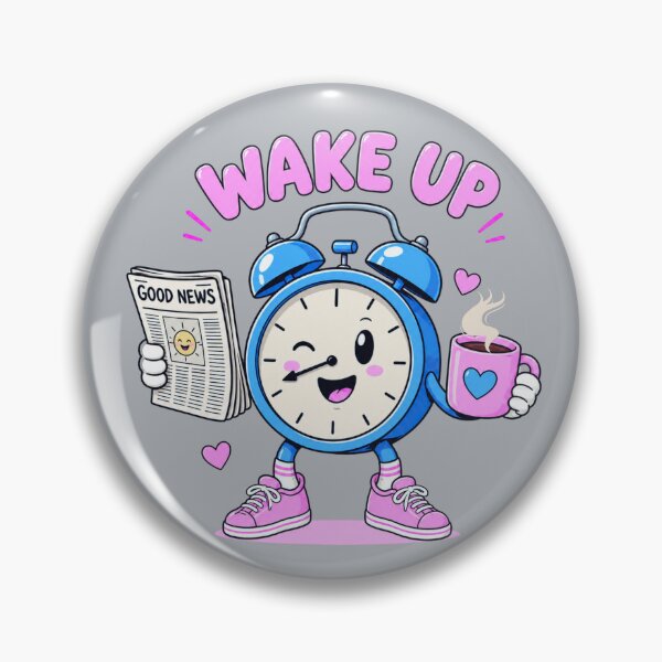 Item preview, Wake Up Cute Alarm Clock Shirt designed and sold by Aimetoi.