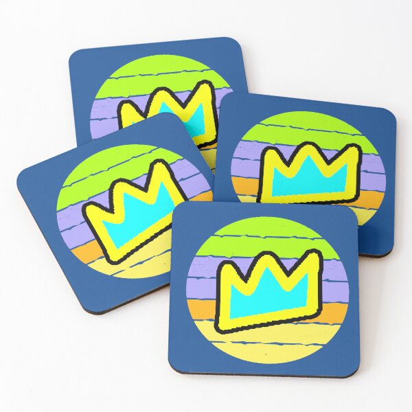 Item preview, Retro Sunset Graffiti King Queen Aesthetic Crown designed and sold by AstronautMerch.