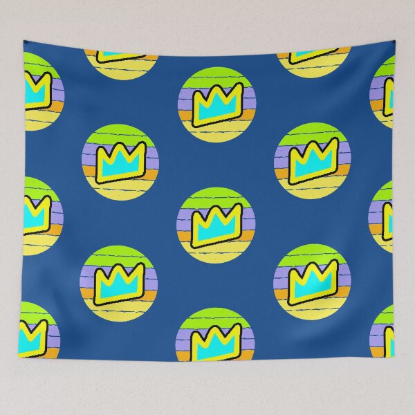 Item preview, Retro Sunset Graffiti King Queen Aesthetic Crown designed and sold by AstronautMerch.