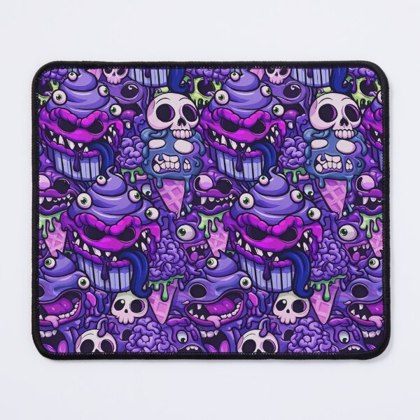 Item preview, Creepy Cute Monster Sweets - Zombie Cupcake and Skull Ice Cream Pattern designed and sold by myforestfog.