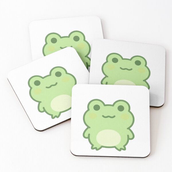 Item preview, Cute Kawaii Frog Illustration – Minimalist Chibi Green Frog Graphic designed and sold by NeonSketch Lab.
