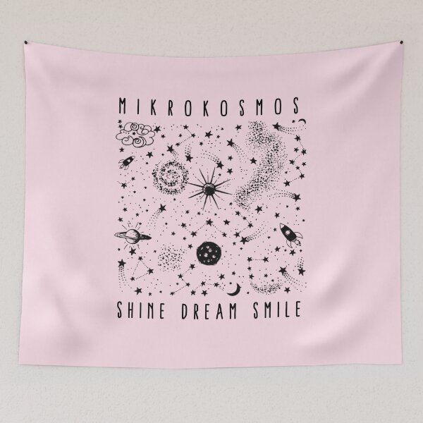 Item preview, Pink Mikrokosmos Shine Dream Smile Cute Space and Rocket Design designed and sold by tarzbol.