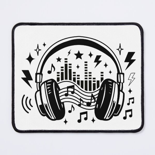 Item preview, Music Headphones Sound Waves DJ Music Lover designed and sold by HYPNK.